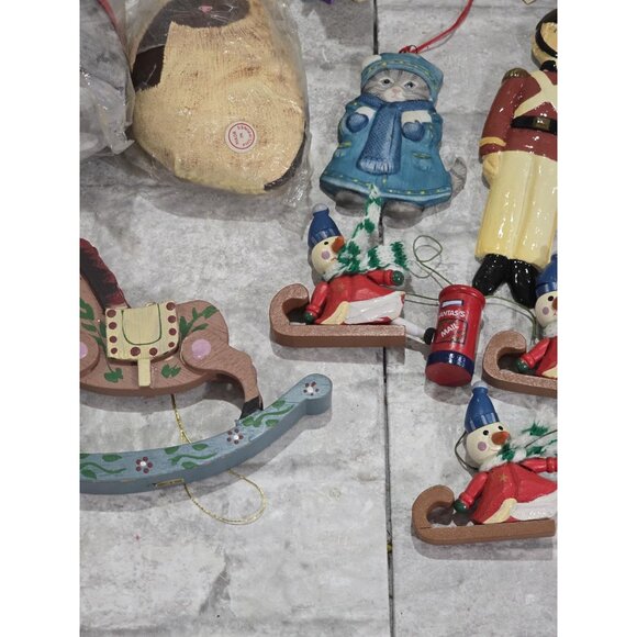 Vintage Wooden Christmas Ornaments European Style Wooden Christmas Ornaments 198 - Picture 7 of 9